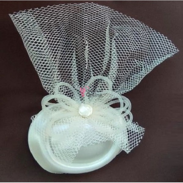 Voaleta pentru decor par cu clema de prindere VTL007CC - Crem